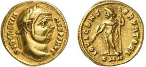 109-Dioclétien (284-305) Aureus - ... 