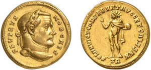 115-Sévère II (305-307) Aureus - Trèves ... 