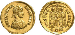 131-Valentinien II (375-383) Solidus - Milan ... 