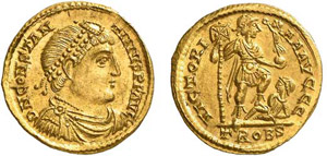 135-Constantin III (407-411) Solidus - ... 