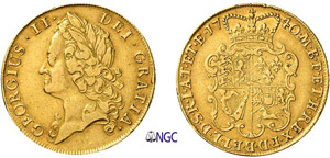 221-Angleterre Georges II (1727-1760) 2 ... 