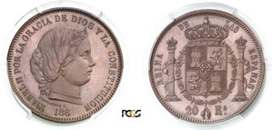 312-Espagne - Isabelle II (1833-1868)  ... 