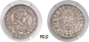 331-France Louis XIII (1610-1643) Quadruple ... 