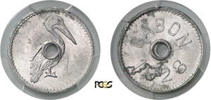 492-Gabon - Monnaie au pélican - 1928 - ... 