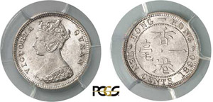 515-Hong-Kong Victoria (1837-1901) 10 cents ... 