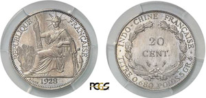 539-Indochine Epreuve en bronze de nickel du ... 