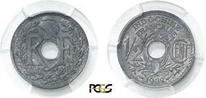 550-Indochine  1/2 cent. Zinc - 1939 - ... 