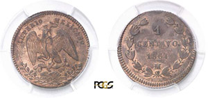 613-Mexique Maximilien (1864-1867) 1 cent- ... 