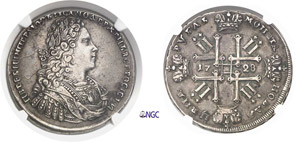 638-Russie Pierre II (1727-1730) 1 rouble - ... 