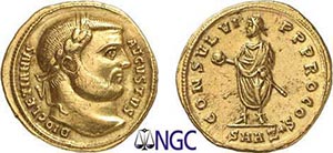 38-Dioclétien (284-305) Aureus - Antioche ... 