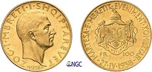 64-Albanie Ahmed Zogu (1925-1939) 100 francs ... 