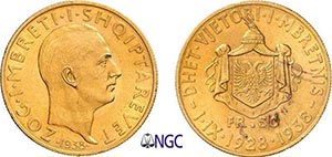 65-Albanie Ahmed Zogu (1925-1939) 50 francs ... 