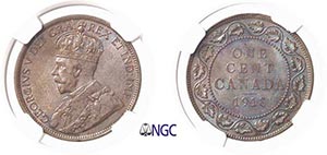171-Canada Georges V (1910-1936) 1 cent – ... 