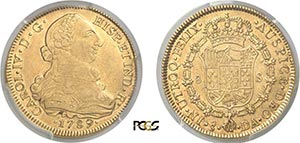 173-Chili Charles IV (1788-1808) 8 escudos - ... 