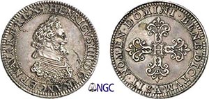 258-France Henri IV (1589-1610) Quadruple en ... 