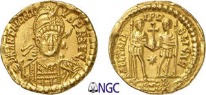 104-Anthême (467-472) Solidus - Rome (467) ... 