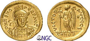 109-Zénon, second règne (476-491) Solidus ... 