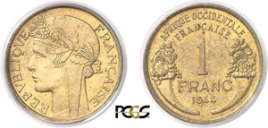 133-Afrique Occidentale Française 1 franc - ... 