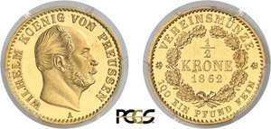 185-Allemagne - Prusse Guillaume I ... 