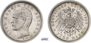 196-Allemagne - Empire (1871-1918) Bavière ... 