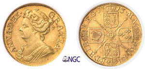 231-Angleterre Anne (1702-1714) 1 guinée or ... 