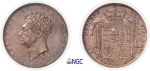 263-Angleterre Georges IV (1820-1830) ... 