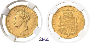 264-Angleterre Georges IV (1820-1830) 1 ... 