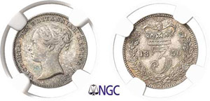 289-Angleterre Victoria (1837-1901) 3 pence ... 
