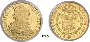 439-Chili Charles IV (1788-1808) 8 escudos ... 