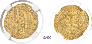 598-France Philippe VI (1328-1350) Lion dor ... 