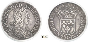 612-France Louis XIII (1610-1643) Ecu de 60 ... 