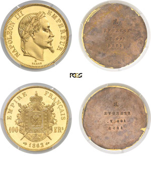 736-France Napoléon III (1852-1870) Paire ... 