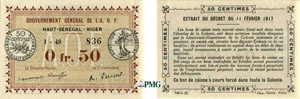 864-Haut Sénégal - Niger 0.50 franc - ... 