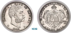 867-Hawaï Kalakaua (1874-1891) 1 dollar - ... 