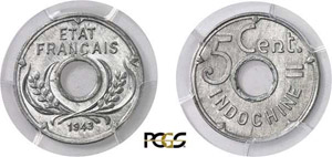 926-Indochine Epreuve du 5 cent. - 1943 de ... 