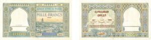 1059-Maroc 1.000 francs - Type 1921 - Emis ... 