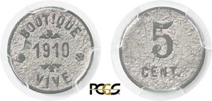 1062-Martinique 5 centimes - 1910 - Usine de ... 