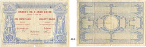 1101-Nouvelle-Calédonie 500 francs - Type I ... 