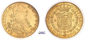 1129-Pérou Charles IV (1788-1808) 8 escudos ... 