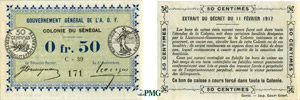 1239-Sénégal 0.50 franc - Décret du 11 ... 