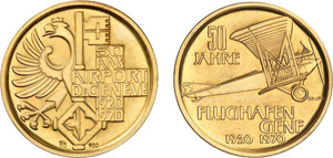 1266-Suisse Canton de Genève Médaille en ... 