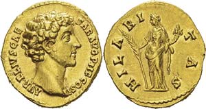 Marc-Aurèle (161-180) 
Aureus - Rome ... 