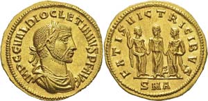 Dioclétien (284-305) 
Aureus - Antioche ... 