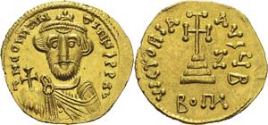 Constans II (641-668)
Solidus au poids de 23 ... 