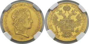 Autriche
Ferdinand Ier (1835-1848) 
1 ducat ... 