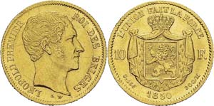 Belgique
Léopold Ier (1831-1865)
10 francs ... 