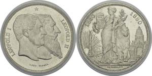 Belgique
Léopold II (1865-1909)
5 francs « ... 