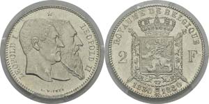 Belgique
Léopold II (1865-1909)
2 francs - ... 