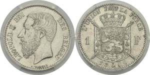 Belgique
Léopold II (1865-1909)
1 franc - ... 