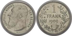 Belgique
Léopold II (1865-1909)
1 franc « ... 